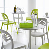 Crown Round Table with ForYou2 Stacking Chairs