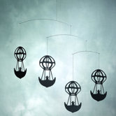 Hans Christian Andersen Balloons Mobile in Black