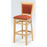 Melissa Upholstered Back Wood Barstool (24" - 31" Seats)