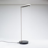 Mimas One Light Table Lamp in Matte Nickel/Graphite