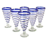 Javier and Efren Artisan Coils Beer Glasses (Set of 6)
