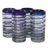 Javier and Efren Spiral Shot Glass  (Set of 4)