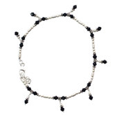 The Neeru Goel Artisan Jaipur Night Onyx Anklet