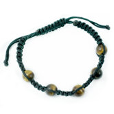 The Hema Artisan Oneness Tigers Eye Shamballa Bracelet