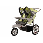 Safari Swivel Wheel Double Stroller