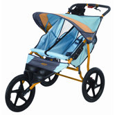 Run Around Double Jogging Stroller in Teal Blue