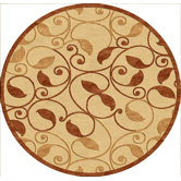 Veranda Swirls Tan Terracotta Rug