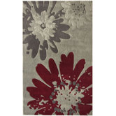 Pop Bold Floral Grey Rug