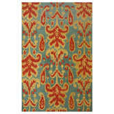 Marbella Verden Ikat Teal Rug