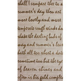 Marbella Poem I Ivory Novelty Rug