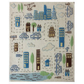 Kinder Ivory Cityscape Kids Rug