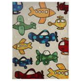 Kinder Natural Planes Kids Rug