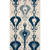 Trellis Blue Ikat Rug