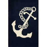 Moderna Navy Nautical Novelty Rug