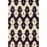 Moderna Purple Ikat Trellis Rug
