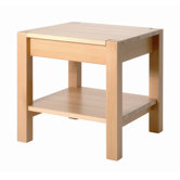 43cm Beistelltisch "Tremezzo X" in Buche ged&auml;mpft