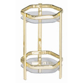 45cm Blumens&auml;ule sechskantig "Jimmy" in Messing