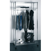 Rollgarderobe "Manni" in Chrom