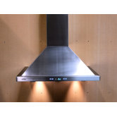 Stainless Steel 30" x 24" Island Mount Range Hood with 900 CFM