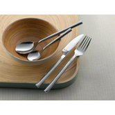 Cane Mirror Monogram Box Cutlery Set