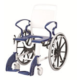 Luebeck Shower Chair in Grey / Blue