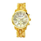 Women's Classic Gold Tone Acrylic Watch