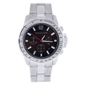 Men's Classic Watch with Black Chronograph Dial
