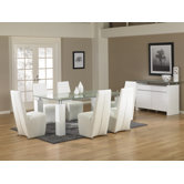 Tiffany Dining Table with Crackle Glass