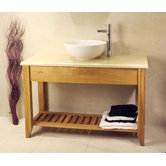 Aquarius Bathroom Double Wash Stand with Shelf