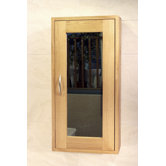 Aquarius One Door Single Bathroom Wall Unit in Oak
