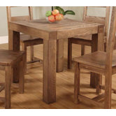 Santana Solid Oak Dining Table in Rich Patina - 80cm