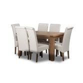 Elegance Solid Oak Fixed Top Dining Table