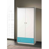 Kleiderschrank "Bonny" in T&uuml;rkis / Wei&szlig;