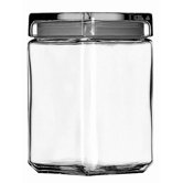 1.5 qt. Stackable Glass Jar with Glass Lid