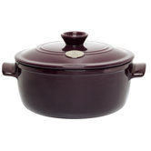Red 4 1/5-Qt. Flame Round Glossy Stew Pot