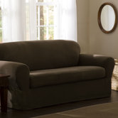 Reeves Stretch Two Piece Sofa Slipcover