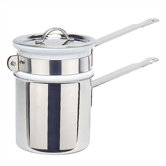M'cook Cupretam 0.9-qt. Stainless Steel Double Boiler with Lid
