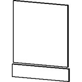 Minima Front Plate in White