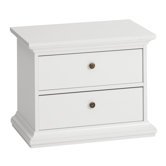 Paris 2 Drawer Bedside Table