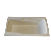 60" x 30" Air Massage Armrest Bath Tub