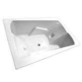 71" x 48" Air Massage Arm-Rest Bath Tub