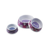 Meow No-Tip Melamine Dish in Pink