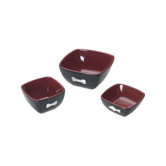Vista Cat Dish in Red/Black