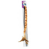 Tiger Stripe with Feathers Want Cat Toy