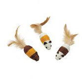 Sisal Mouse Cat Toy in Tan