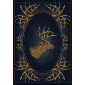 Hautman Buck Head Novelty Rug