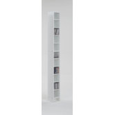 185cm CD / DVD Regal "Hallo" in Wei&szlig;