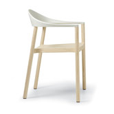 Monza Armchair with White Back Rest