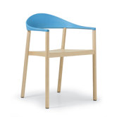 Monza Armchair with Light Blue Back Rest