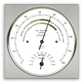 11cm x 11cm Wohnklima-Hygrometer "Life" mit Thermometer